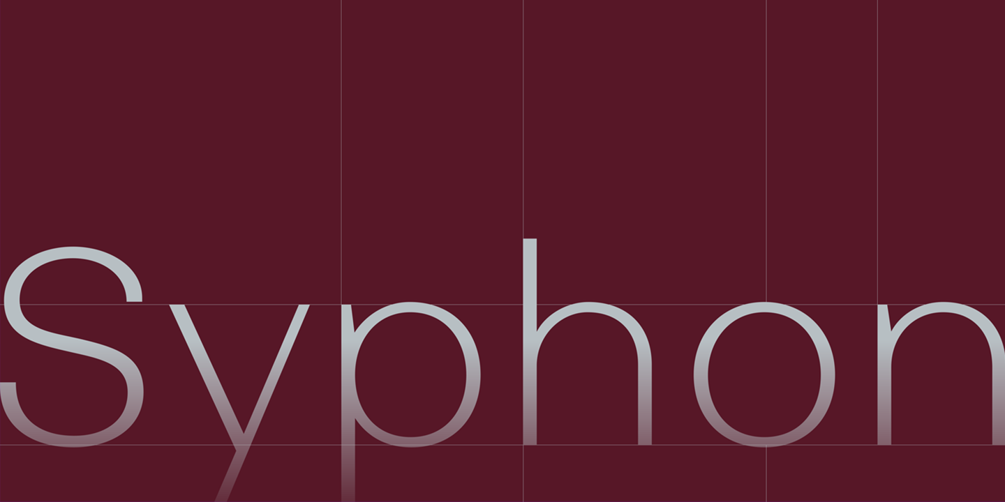 Przykład czcionki Syphon